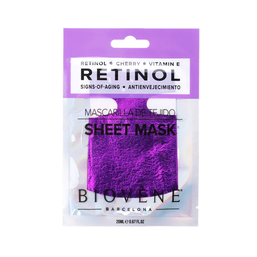 Retinol Mascarilla de Tejido Antienvejecimiento 20 ml