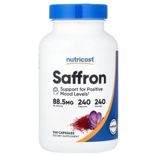 Nutricost, Azafrán, 88,5 mg, 240 cápsulas