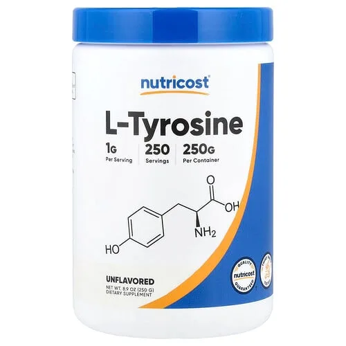 Nutricost, L-tirosina, Sin sabor, 250 g (8,9 oz)