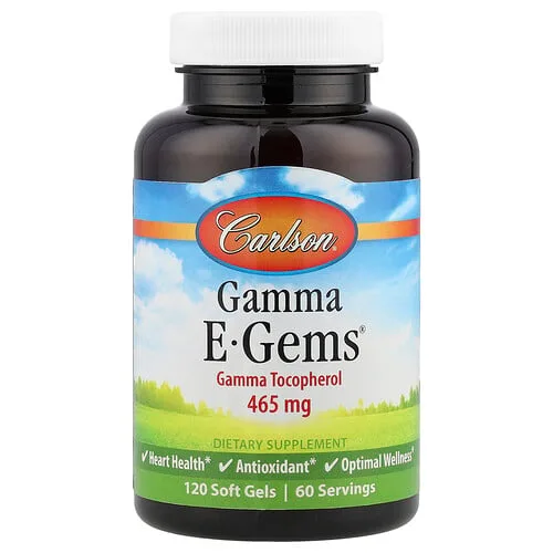 Carlson, Gamma E-Gems®, 465 mg, 120 cápsulas blandas