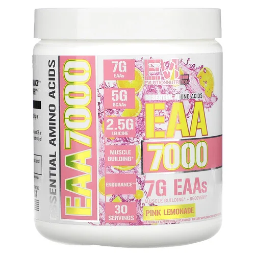 EVLution Nutrition, EAA 7000, Limonada rosa, 309 g (10,9 oz)