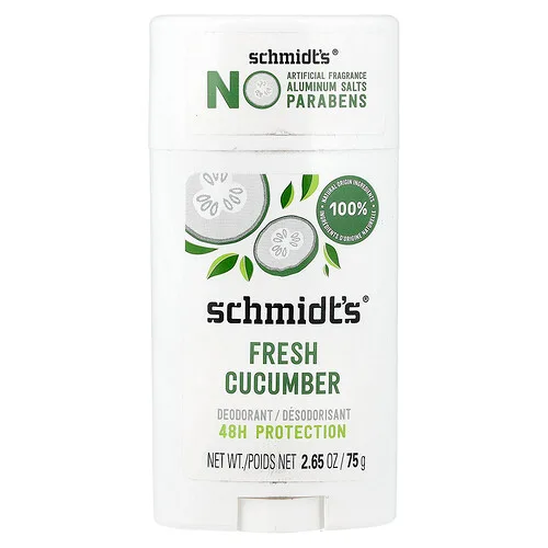 Schmidt's, Desodorante, Pepino fresco, 75 g (2,65 oz)
