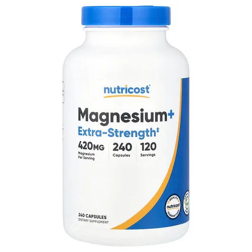 Nutricost, Magnesio y más, 240 cápsulas (210 mg por cápsula)