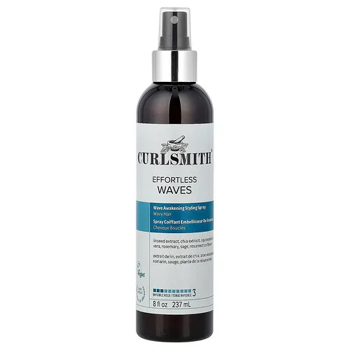 Curlsmith, Effortless Waves, Spray para peinar con ondas, Fijación invisible, Cabello ondulado, 237 ml (8 oz. líq.)