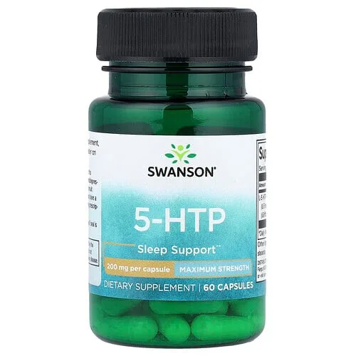 Swanson Vitamins, 5-HTP, 200 mg, 60 cápsulas