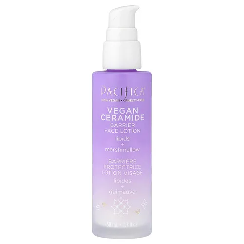 Pacifica, Ceramida vegana, Loción de barrera para el rostro, Sin fragancia, 50 ml (1,7 oz. Líq.)