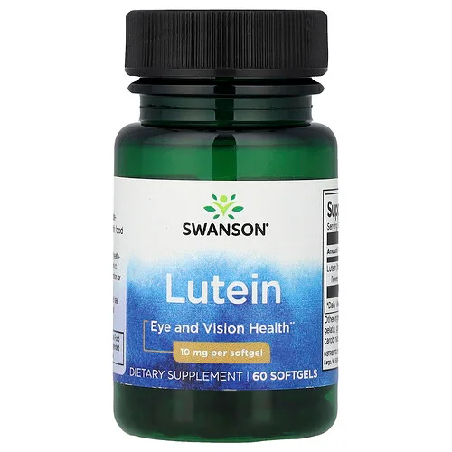 Swanson Vitamins, Luteína, 10 mg, 60 cápsulas blandas