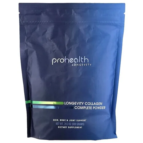 ProHealth Longevity, Colágeno completo para favorecer la longevidad en polvo, Sin sabor, 690 g (24.3 oz)