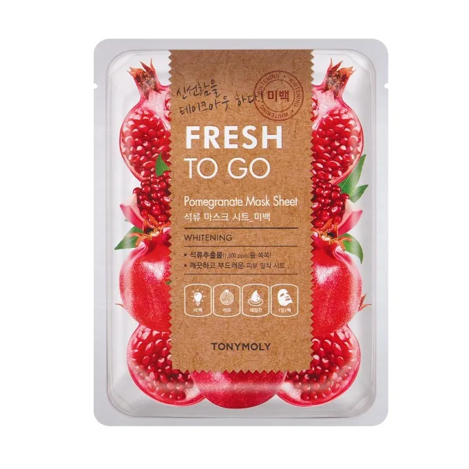 TONYMOLY - Fresh To Go Mask Sheet - POMEGRANATE - 1pieza