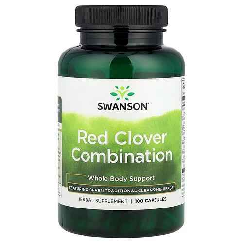 Swanson Vitamins, Combinación de trébol rojo`` 100 cápsulas