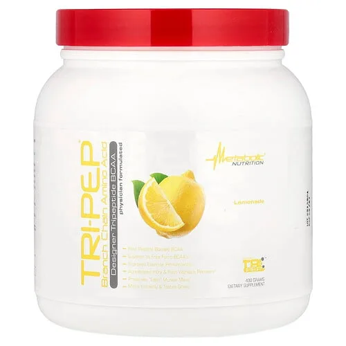 Metabolic Nutrition, Tri-Pep, Aminoácido de cadena ramificada, Limonada`` 400 g (14,1 oz)