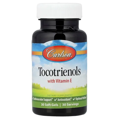 Carlson, Tocotrienoles con vitamina E, 30 cápsulas blandas