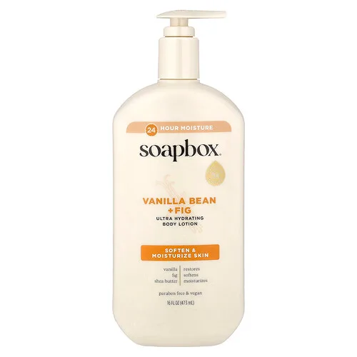 Soapbox, Loción corporal ultrahidratante, Vaina de vainilla e higo, 473 ml (16 oz. líq.)
