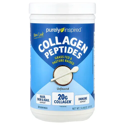 Purely Inspired, Péptidos de colágeno, Sin sabor, 454 g (1 lb)