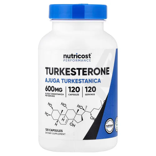 Nutricost, Rendimiento, Turkesterona, 600 mg, 120 cápsulas