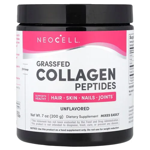 NeoCell, Péptidos de colágeno provenientes de animales alimentados con pasturas, Sin sabor, 200 g (7 oz)