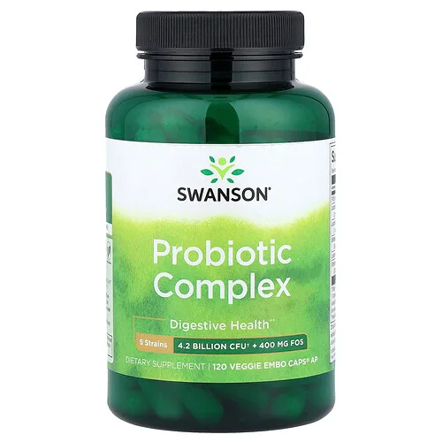 Swanson Vitamins, Complejo probiótico, 120 cápsulas vegetales EMBO® AP