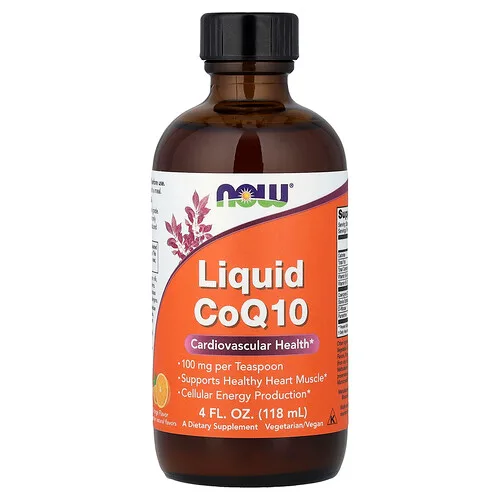 NOW Foods, CoQ10 líquida, Naranja, 118 ml (4 oz. líq.)