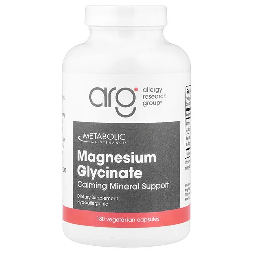 Metabolic Maintenance, Glicinato de magnesio, 180 cápsulas vegetales