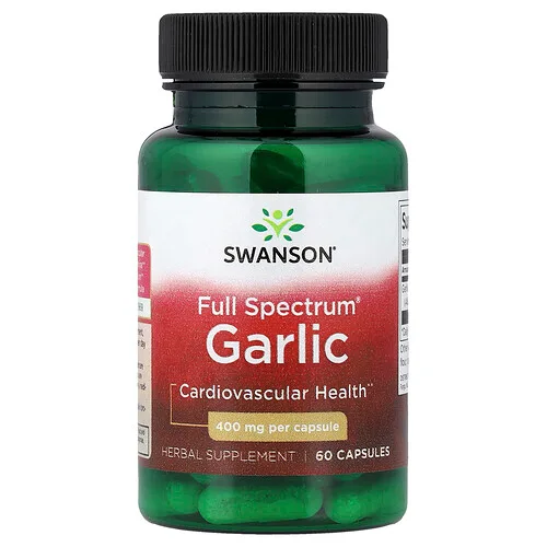Swanson Vitamins, Ajo, Full Spectrum®, 400 mg, 60 cápsulas