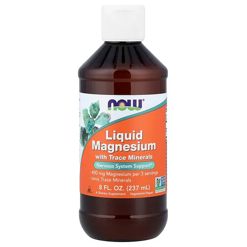 NOW Foods, Magnesio líquido con oligoelementos, 237 ml (8 oz. Líq.)