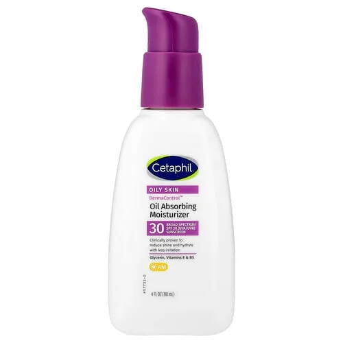 Cetaphil, Derma Control™, Humectante que absorbe grasa, FPS 30, 118 ml (4 oz. líq.)