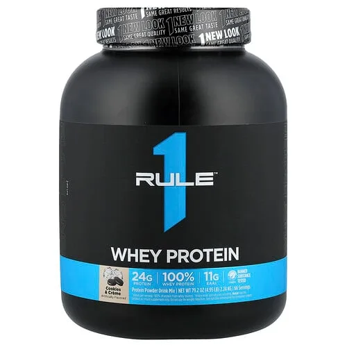 Rule One Proteins, Proteína de suero de leche, Galletas y crema, 2,24 kg (4,95 lb)