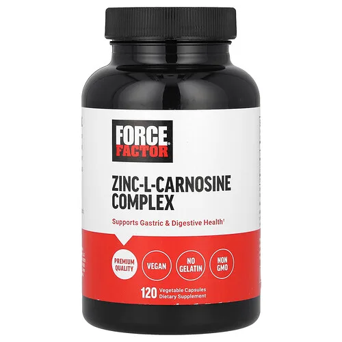 Force Factor, Complejo de L-carnosina de zinc, 120 cápsulas vegetales
