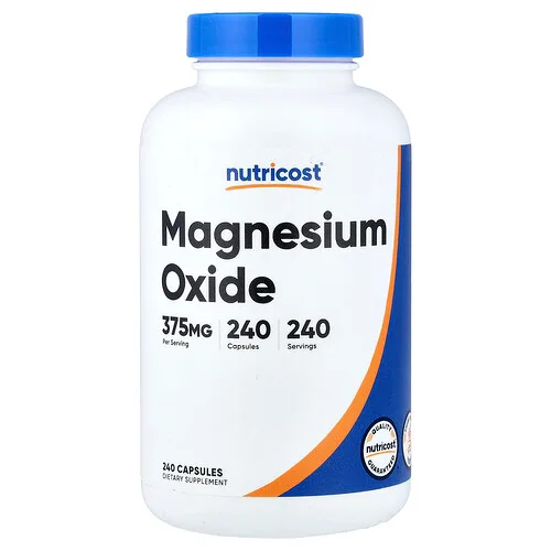 Nutricost, Óxido de magnesio, 375 mg, 240 cápsulas