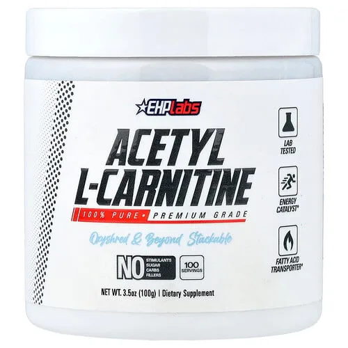 EHPlabs, Acetil L-carnitina`` 100 g (3,5 oz)