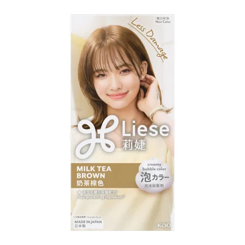 Kao - Liese Creamy Bubble Color - 1 Box - Milk Tea Brown