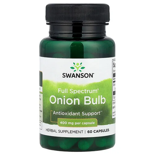 Swanson Vitamins, Bulbo de cebolla Full Spectrum®, 400 mg, 60 cápsulas
