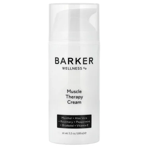 Barker Wellness Co, Crema para el tratamiento muscular, 100 ml (3,3 oz)