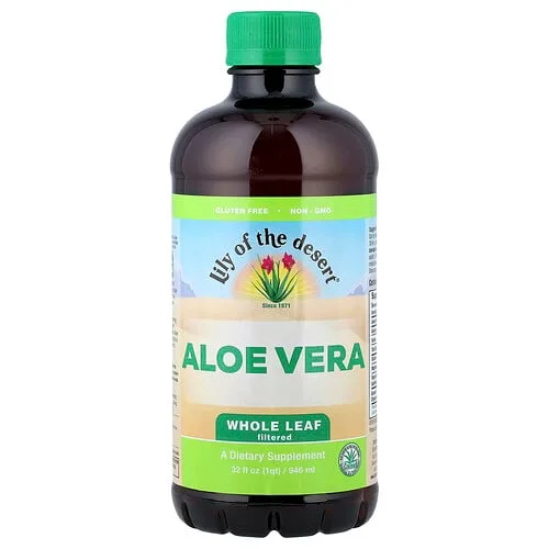 Lily of the Desert, Zumo de aloe vera, Hoja entera, Filtrado, 946 ml (32 oz. líq.)