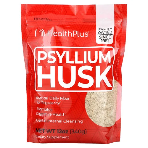 Health Plus, Cáscara de psilio, 340 g (12 onzas)