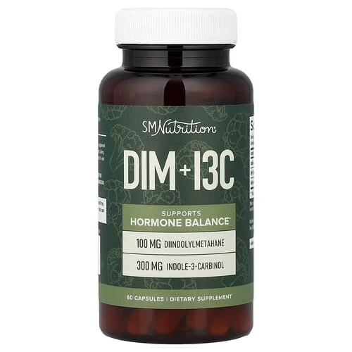 SMNutrition, DIM más I3C, 60 cápsulas