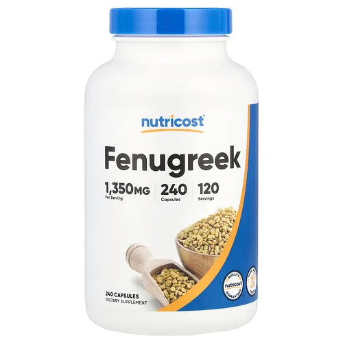 Nutricost, Fenogreco, 240 cápsulas (675 mg por cápsula)