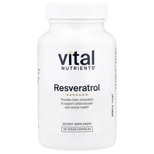 Vital Nutrients, Resveratrol, 60 cápsulas veganas