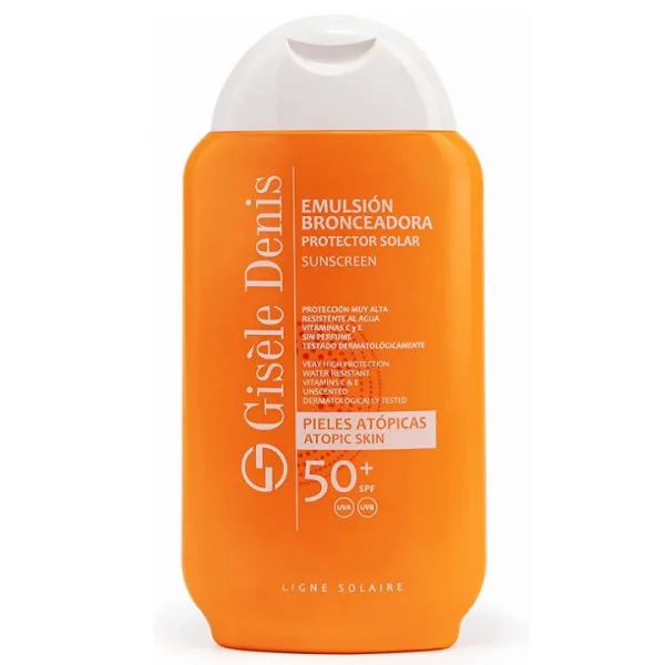 Emulsión Bronceadora Protector Solar Pieles Atópicas SPF 50+ 200 ml