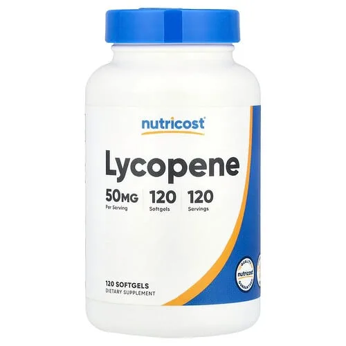 Nutricost, Licopeno, 50 mg, 120 cápsulas blandas