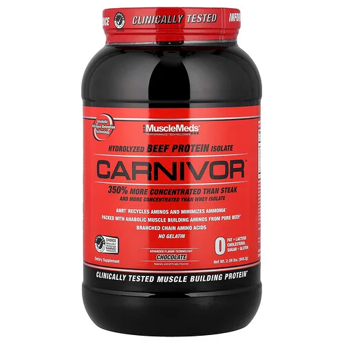 MuscleMeds, Carnivor™, Aislado de proteína de carne de res hidrolizada, Chocolate, 949,2 g (2,09 lb)