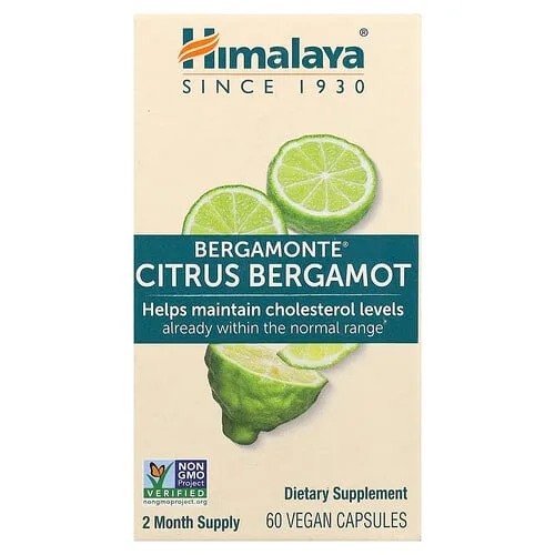 Himalaya, Bergamonte®, Cítricos y bergamota, 60 cápsulas veganas (500 mg por cápsula)