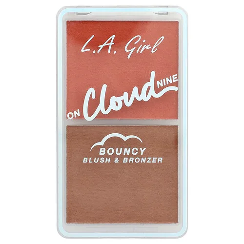 L.A. Girl, On Cloud Nine, Bronceador y rubor con efecto rebote, GBL500 Malva brumoso, 6 g (0,21 oz)