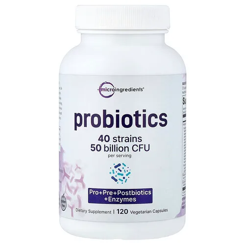 Micro Ingredients, Probióticos, 120 cápsulas vegetales