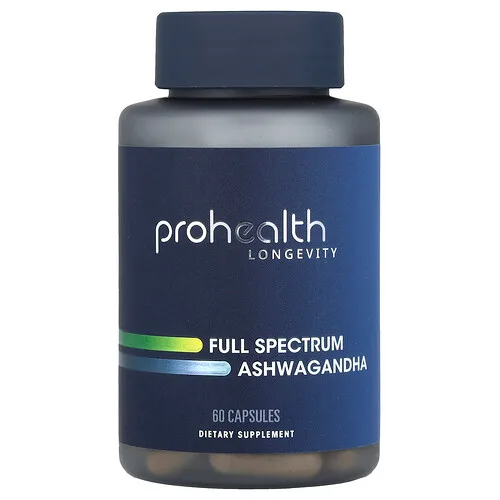 ProHealth Longevity, Ashwagandha de espectro completo, 60 cápsulas