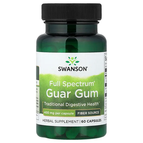 Swanson Vitamins, Goma guar Full Spectrum®, 400 mg, 60 cápsulas