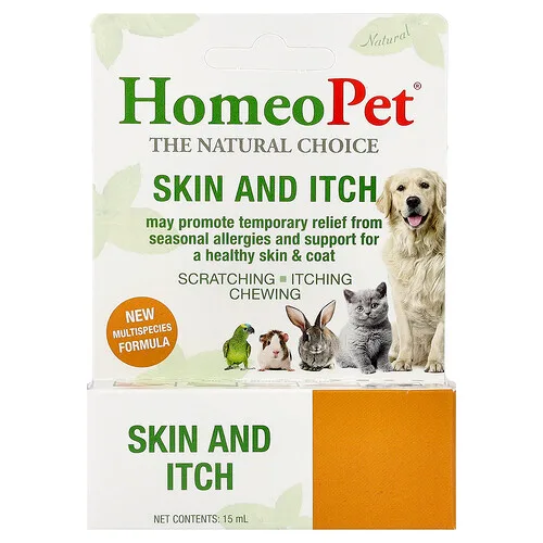 HomeoPet, Piel y picazón, 15 ml.