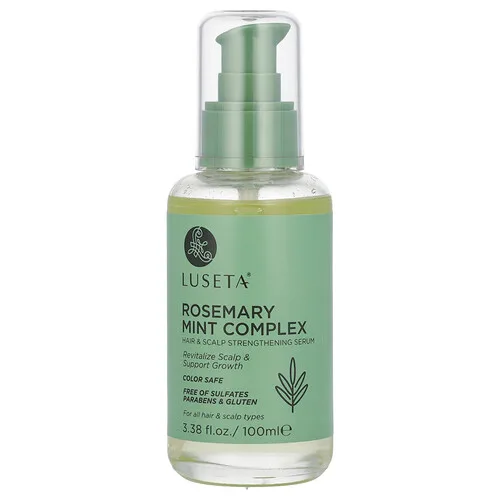 Luseta Beauty, Complejo de romero y menta, Sérum fortalecedor para el cabello y el cuero cabelludo, Para todo tipo de cabello y cuero cabelludo, 100 ml (3,38 oz. líq.)