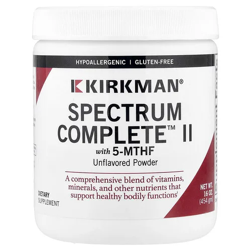 Kirkman Labs, Spectrum Complete™ II en polvo, Sin sabor, 454 g (16 oz)