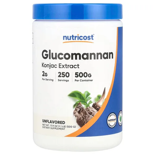 Nutricost, Glucomanano, Sin sabor, 500 g (17,9 oz)